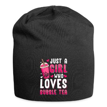 Bubble Tea Boba BubbleTea Kawaii Japan Tea Kpop - Jersey Beanie - black - Front