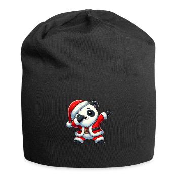 Weihnachten Panda Santa Lustig Panda Liebhaber - Jersey-Beanie - Schwarz - Vorne
