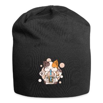 Bubble Tea Boba BubbleTea Kawaii Japan Tea Kpop - Jersey Beanie - black - Front