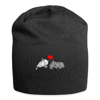 Bubble Tea Boba BubbleTea Kawaii Japan Tea Kpop - Jersey Beanie - black - Front