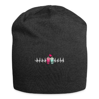 Thé à bulles Boba BubbleTea Kawaii Japan Tea Kpop - Bonnet en jersey - charbon - Devant