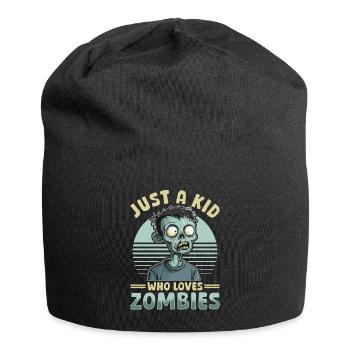 Zombie Halloween Just A Kid who loves Zombies - Jersey-Beanie - Schwarz - Vorne