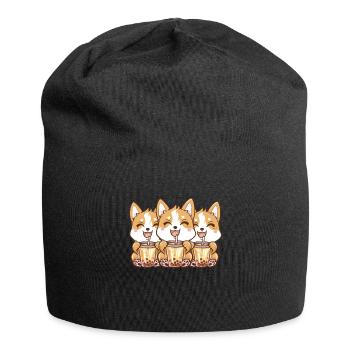 Bubble Tea Boba BubbleTea Kawaii Japan Tea Kpop - Jersey Beanie - black - Front