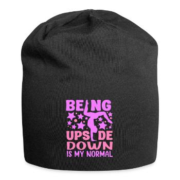 Being Upside Down Is My Normal Funny Gymnast Gift - Jersey-Beanie - Schwarz - Vorne