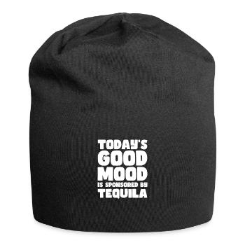Tequila Sunrise Saufen Party Mexiko Geschenk - Jersey-Beanie - Schwarz - Vorne