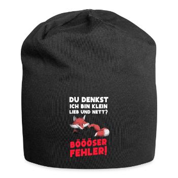 Fox Tshirt Funny Funny Humor Sarcasm Office - Jersey Beanie - black - Front