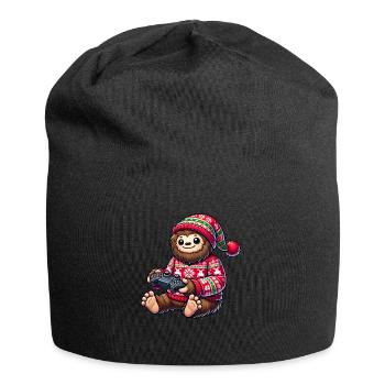 Weihnachten Gamer Bigfoot Videospiele Gaming - Jersey-Beanie - Schwarz - Vorne