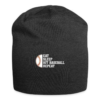 Baseball Sport Baseballspieler Pitcher Catcher USA - Jersey-Beanie - Anthrazit - Vorne