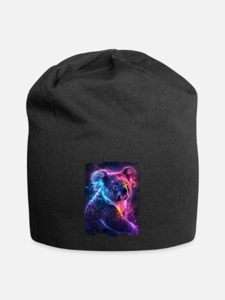 Koala - Jersey-Beanie - Schwarz