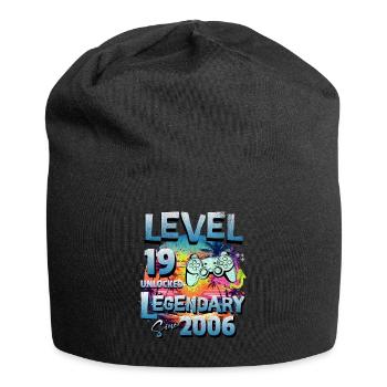 Level 19 Unlocked since 1982 Birthday - Jersey Beanie - black - Front