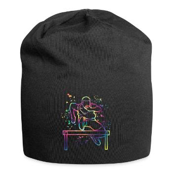 Hurdle Run Obstacle Course Kids Hurdle Run - Jersey Beanie - black - Front