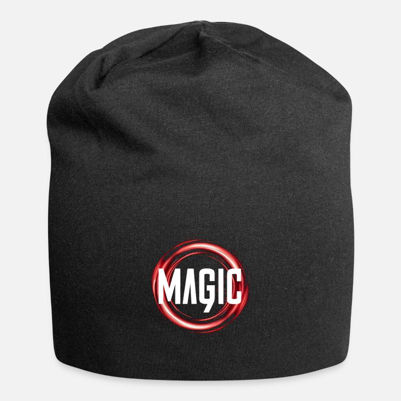 Zauberei - Jersey-Beanie - Schwarz