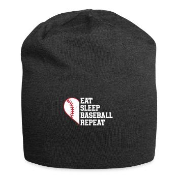 Baseball Sport Baseballspieler Pitcher Catcher USA - Jersey-Beanie - Anthrazit - Vorne