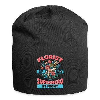 Florist Floristik Floristin - Jersey-Beanie - Schwarz - Vorne