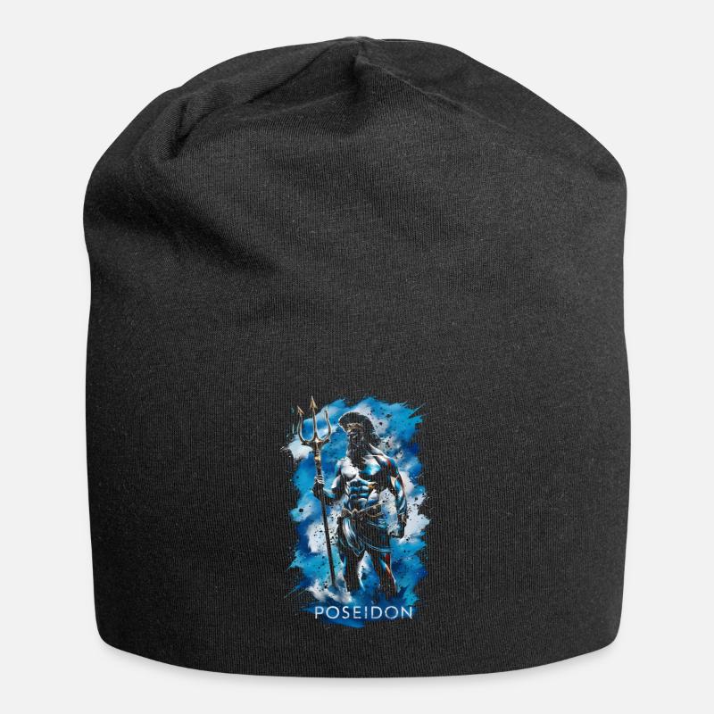 Trident de Poséidon - Bonnet en jersey - noir