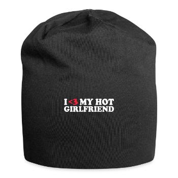 Girlfriend Girlfriend Relationship Couple Love Couple - Jersey Beanie - black - Front