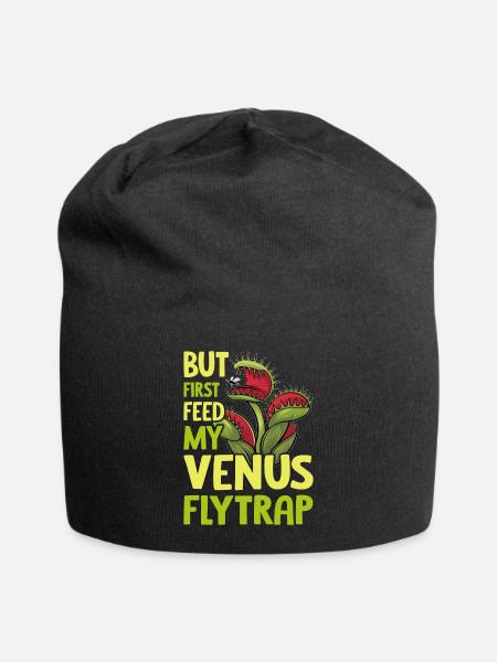Vénus piège à mouches Carnivore plante Design - Bonnet en jersey - noir