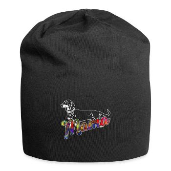 Dachshund Dachshund Mama - Jersey Beanie - black - Front