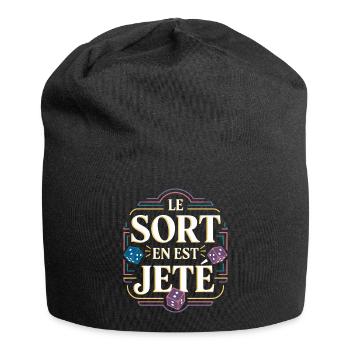Le sort en est jeté - Bonnet en jersey - noir - Devant