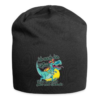 Ich mach den Abflug, Legende verlässt Gelände. - Jersey-Beanie - Schwarz - Vorne