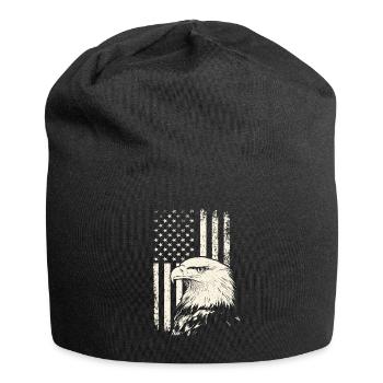 Patriot Bald Eagle – Journée des anciens combattants du 4 juillet - Bonnet en jersey - noir - Devant