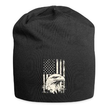 USA Patriot Weißkopfseeadler 4. Juli Veterans Day - Jersey-Beanie - Schwarz - Vorne