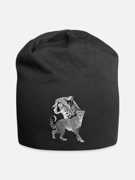 Guépard - Bonnet en jersey - noir