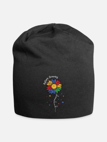 Autismus - Jersey-Beanie - Schwarz