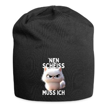 Chat, je n’ai rien à foutre pas des chats - Bonnet en jersey - noir - Devant