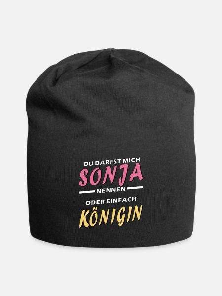 SONJA KÖNIGIN - Jersey-Beanie - Schwarz