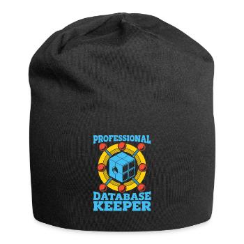 Datenbank Administrator - Jersey-Beanie - Schwarz - Vorne