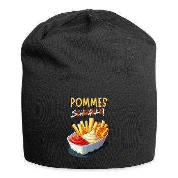 Frites Schranke Ruhr Snack Week-end Fête - Bonnet en jersey - noir - Devant