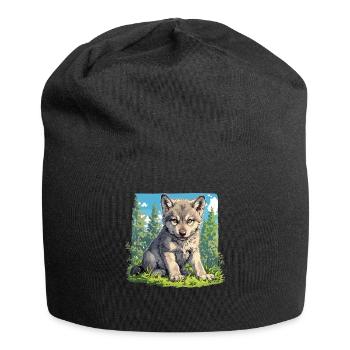 Loups Loup - Bonnet en jersey - noir - Devant