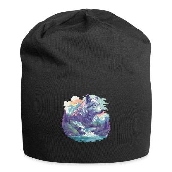 Loups Loup - Bonnet en jersey - noir - Devant
