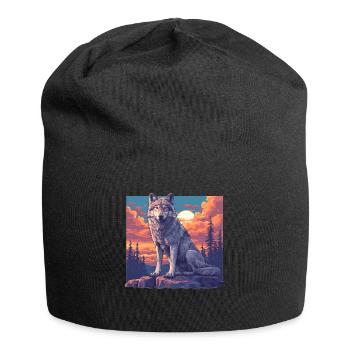 Loups Loup - Bonnet en jersey - noir - Devant