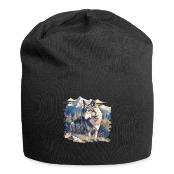 Loups Loup - Bonnet en jersey - noir - Devant
