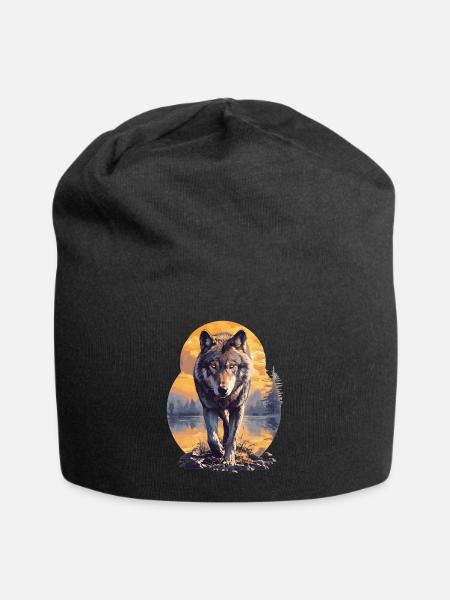 Loups Loup - Bonnet en jersey - noir