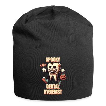 Aventure dentaire effrayante d’Halloween - Bonnet en jersey - noir - Devant