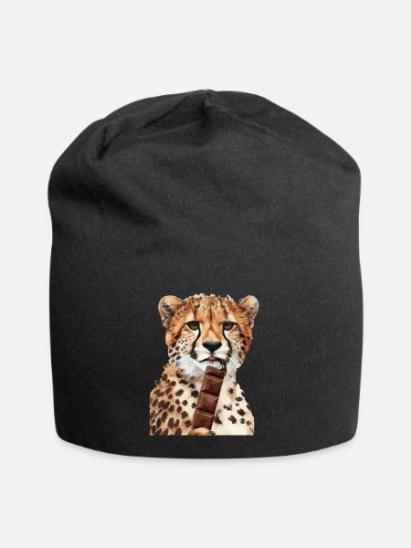Gepard - Jersey-Beanie - Schwarz