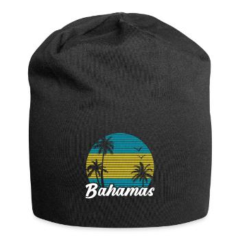 Bahamas Île des Caraïbes Cadeau d’été de l’Atlantique - Bonnet en jersey - noir - Devant