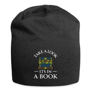 Book Books Library Reading Literature Read Books - Jersey Beanie - black - Front