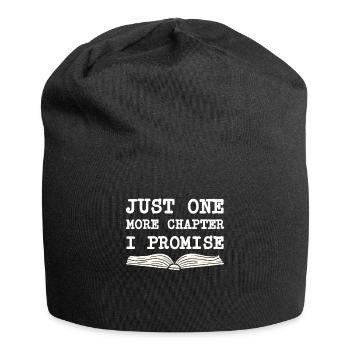 Buch Bücher Bibliothek Literatur Lesen Read Books - Jersey-Beanie - Schwarz - Vorne