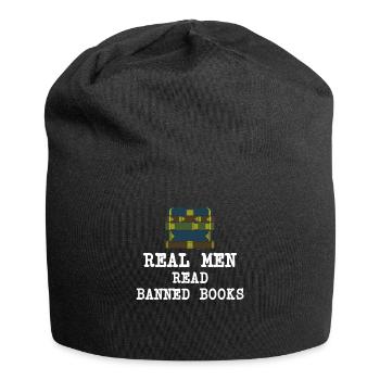 Book Books Library Reading Literature Read Books - Jersey Beanie - black - Front