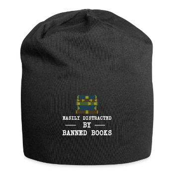 Book Books Library Reading Literature Read Books - Jersey Beanie - black - Front