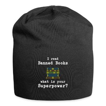 Book Books Library Reading Literature Read Books - Jersey Beanie - black - Front