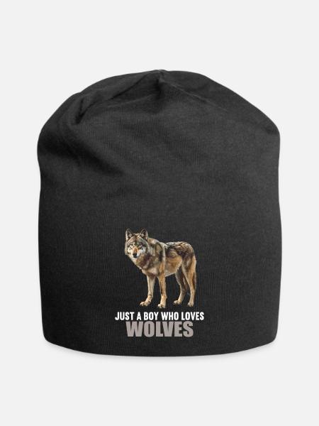 Loups Loup - Bonnet en jersey - noir