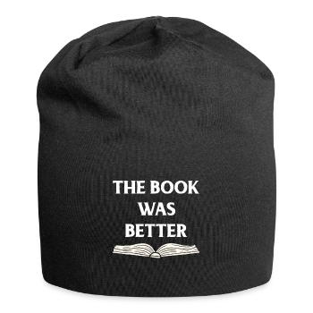 Book Books Library Reading Literature Read Books - Jersey Beanie - black - Front