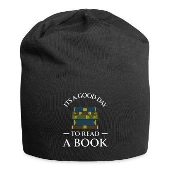 Book Books Library Reading Literature Read Books - Jersey Beanie - black - Front