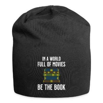 Book Books Library Reading Literature Read Books - Jersey Beanie - black - Front
