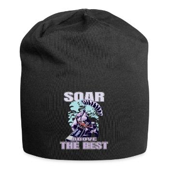 Soar Above the Rest – Paragliding Design - Jersey Beanie - black - Front